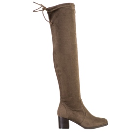 M.Daszyński Bottes au-dessus du genou vert