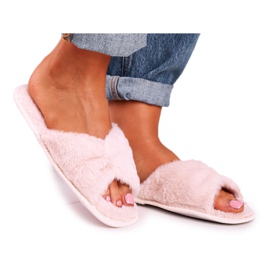 Chaussons Fourrure Femme Noeud Beige Chaussons Fourrure Femme Noeud Beige