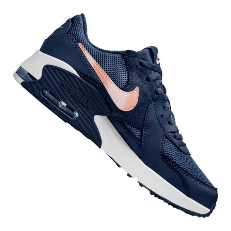 Nike Air Max Excee Gs Jr CD6894-400 blanche bleu marin