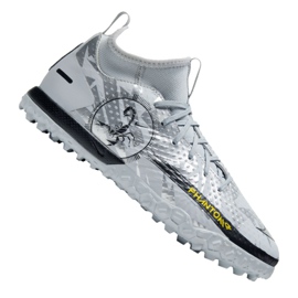 Nike Phantom Gt Academy Df Se Tf Jr DA2289-001 chaussures de football multicolore argent