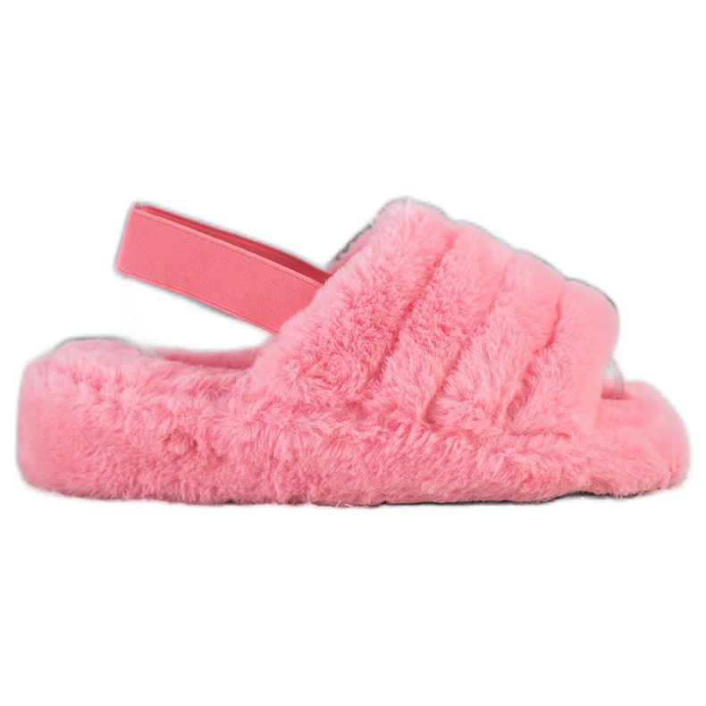 Seastar Chaussons Chauds Avec Fourrure rouge