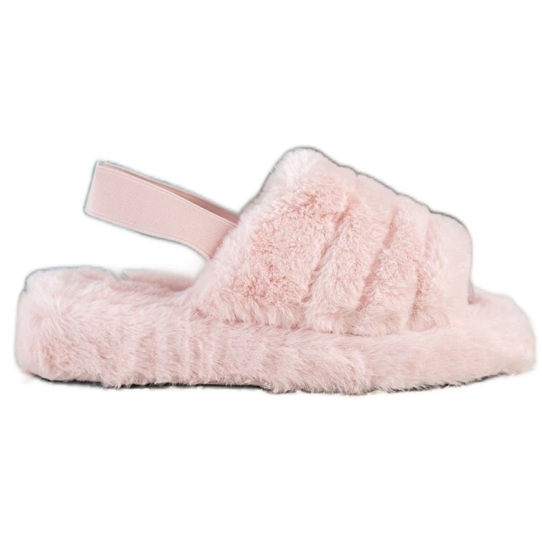 Seastar Chaussons Chauds Avec Fourrure rose