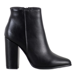 Camo Bottes classiques en éco-cuir noir