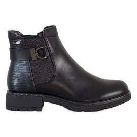 SHELOVET Bottes décontractées à paillettes le noir