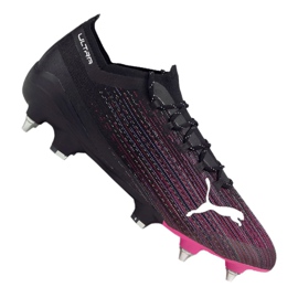 Chaussures de foot Puma Ultra 1.1 Mx Sg M 106076-03 noir, noir, violet le noir