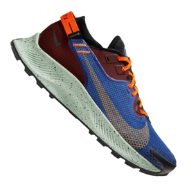 Chaussures de course Nike Pegasus Trail 2 Gtx W CU2018-600 rouge bleu multicolore