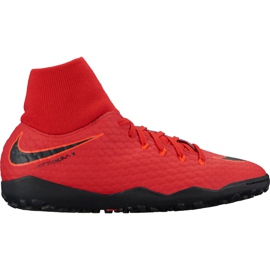 Chaussure de football Nike Hypervenom X Phelon 3 Df Tf 917769 616 rouge rouge
