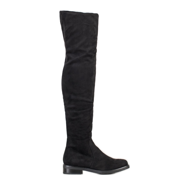 Kayla Cuissardes en daim le noir