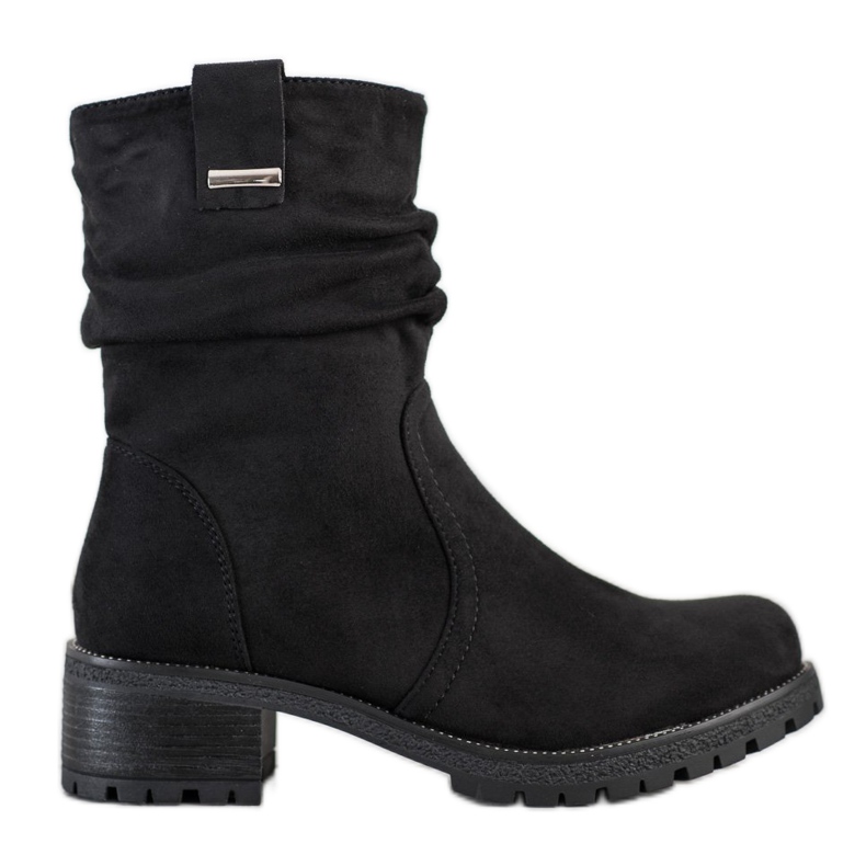 SHELOVET Bottes d'ouvrier hautes le noir