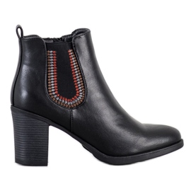 Goodin Bottines en cuir écologique noir le noir
