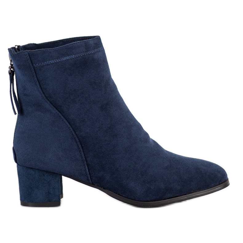 Sabatina Bottes bleu marine sur un pilier
