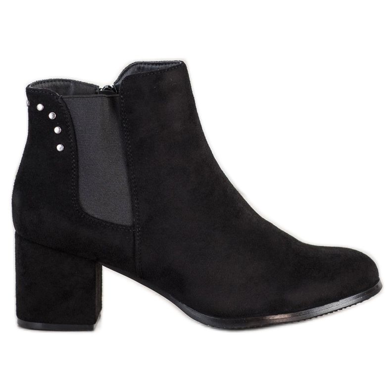 J. Star Bottes chaudes à talons hauts le noir
