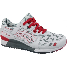 Asics Gel-Lyte III U 1191A251-100 blanche rouge gris