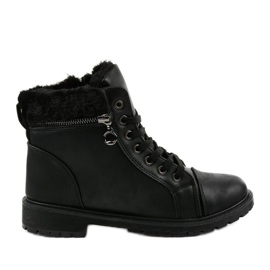 Bottes noires de Dorfir bottes isolées