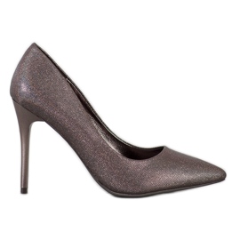 Goodin Escarpins à la mode sur une épingle gris
