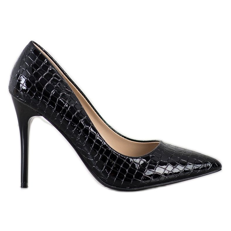 Goodin Escarpins à la mode sur une épingle le noir