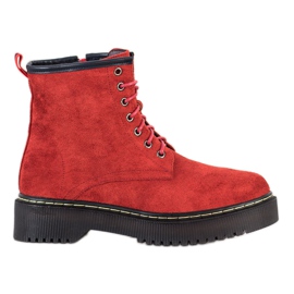Sabatina Bottes chaudes sur la plate-forme rouge