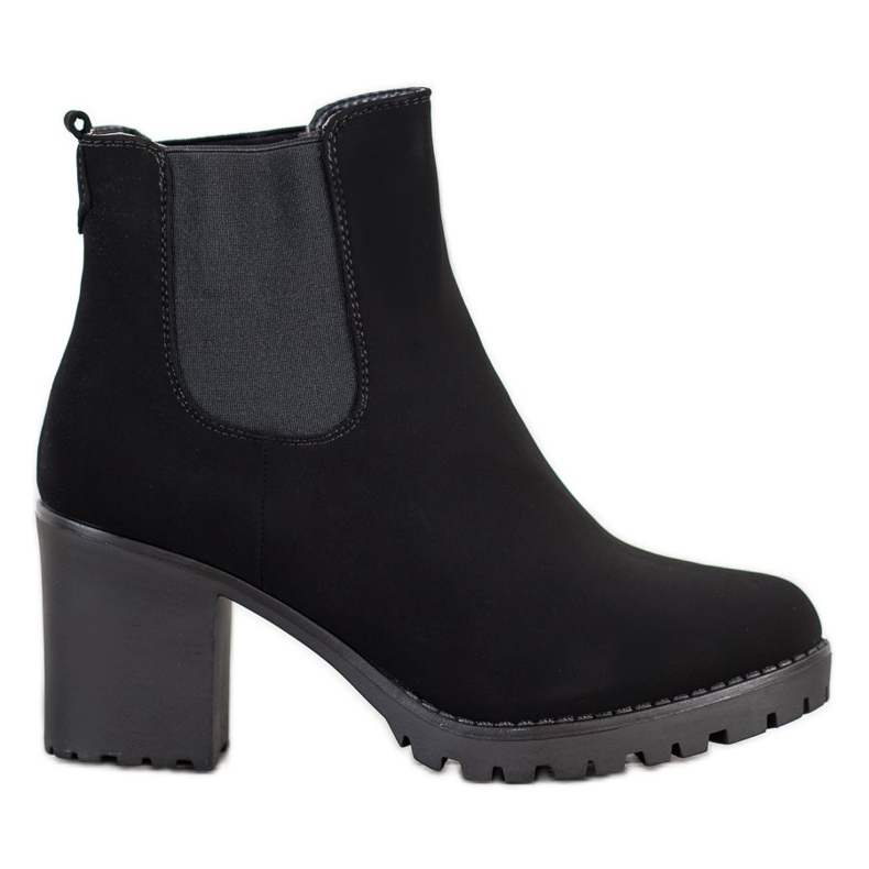 Queentina Bottines Chelsea en textile sur un pilier le noir
