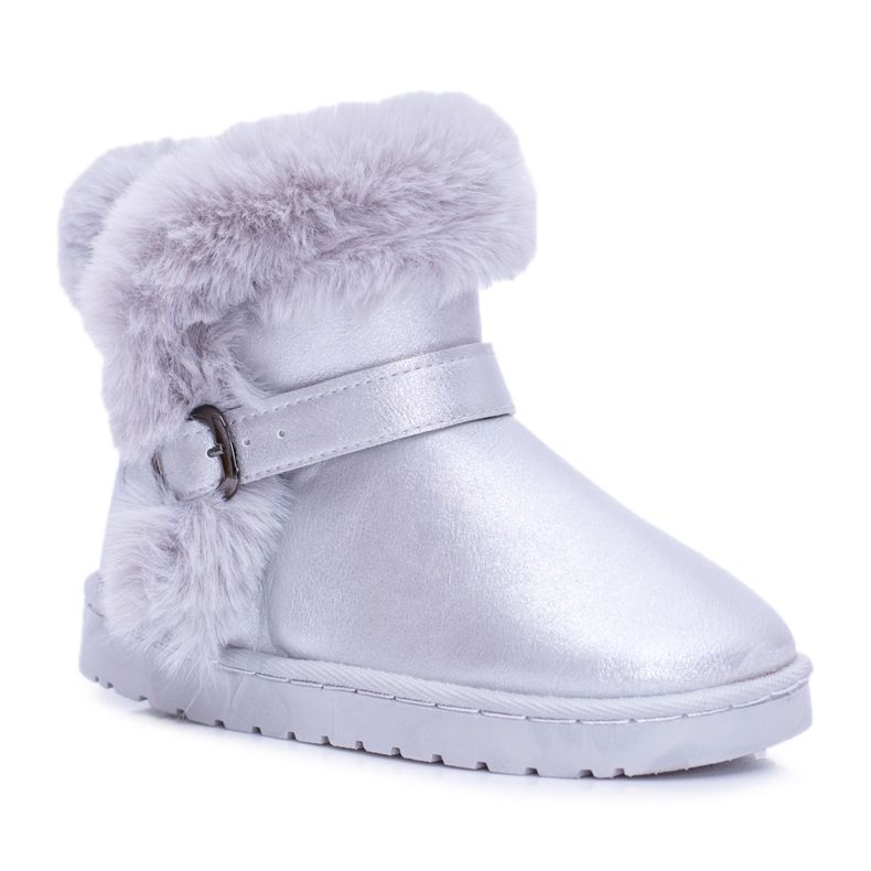 FRROCK Bottes de neige chaudes pour enfants avec fourrure Silver JellyBeans argent FRROCK Bottes de neige chaudes pour enfants avec fourrure Silver JellyBeans argent