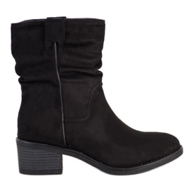 Super Mode Bottes décontractées avec réchauffement noir