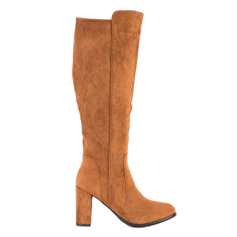 Sabatina Bottines en daim camel brun multicolore