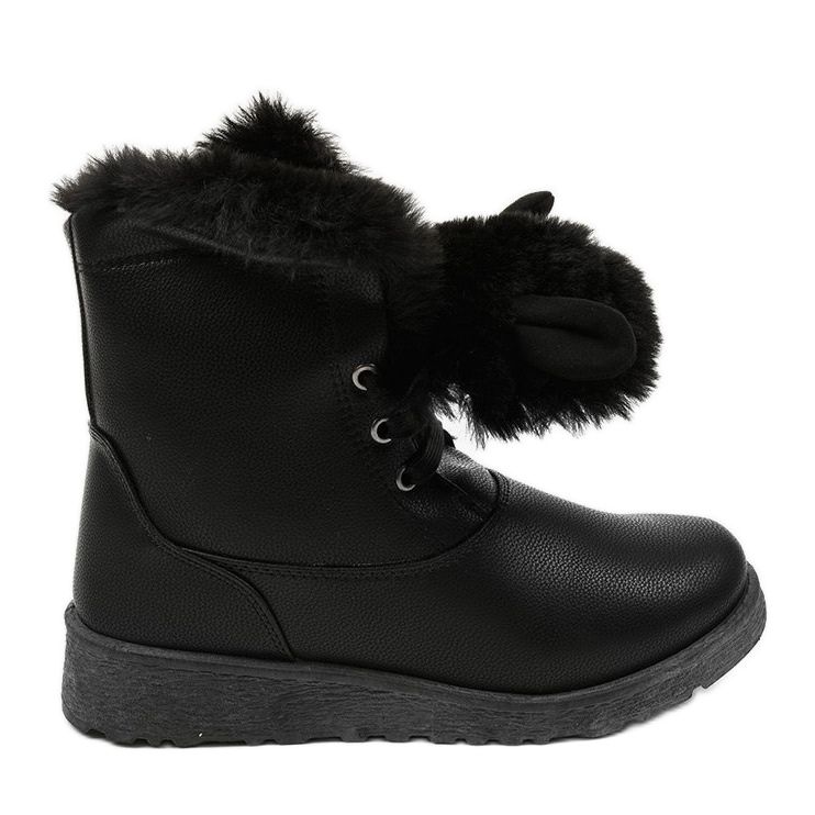 Bottes isolées noires d'Alrindra le noir