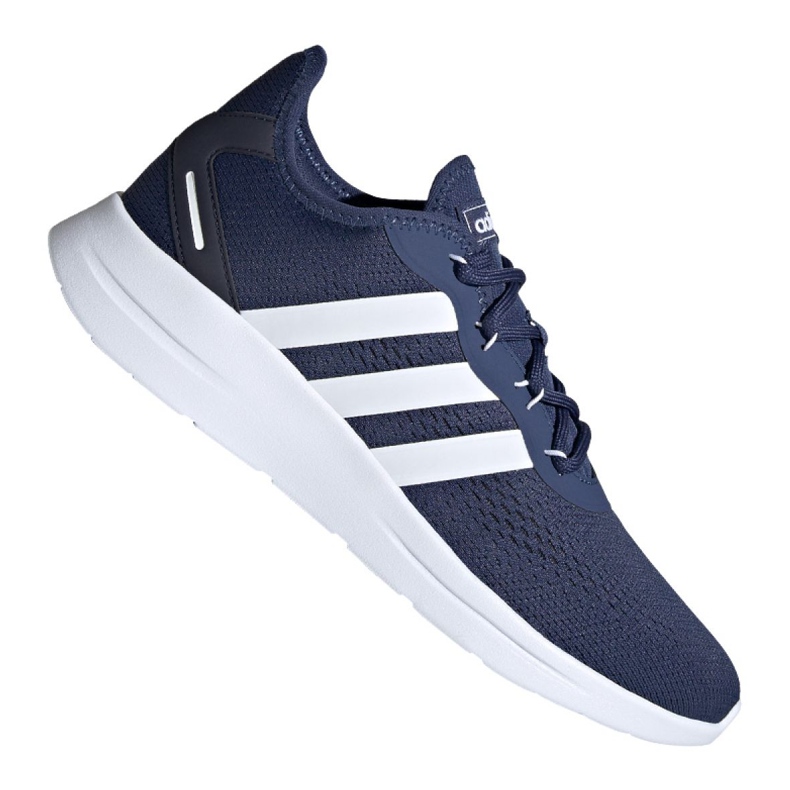 Chaussures Adidas Lite Racer Rbn 2.0 M FW3247 blanche bleu marin