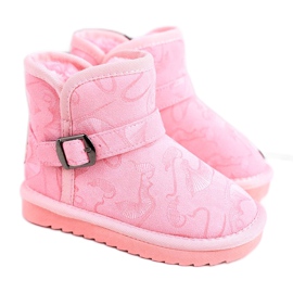 Apawwa Bottes de neige pour enfants avec fourrure rose Kawai