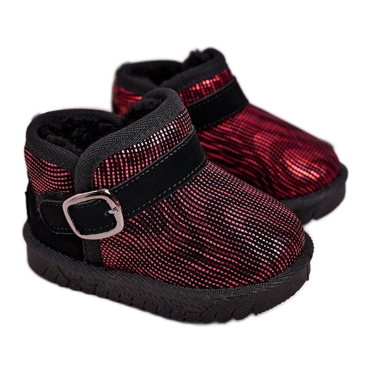 Maiqi Bottes De Neige Enfant Avec Fourrure Rouge Noir Dreamy le noir Maiqi Bottes De Neige Enfant Avec Fourrure Rouge Noir Dreamy le noir