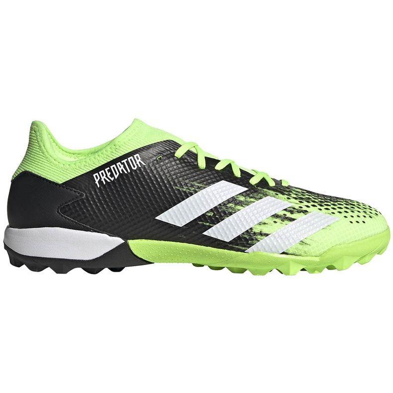 Chaussures de foot Adidas Predator 20.3 L Tf vert-noir EH2907