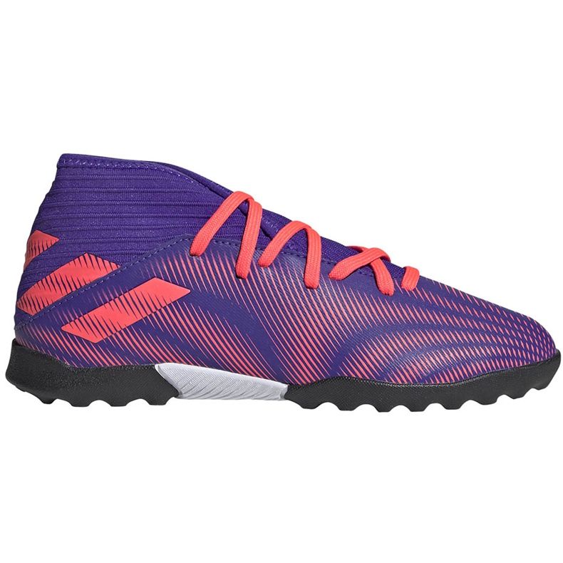 Chaussures de football adidas Nemeziz.3 Tf Junior violet-rose EH0576 multicolore
