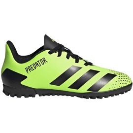 Chaussures de football Adidas Predator 20.4 Tf Junior vert-noir EH3041 Chaussures de football Adidas Predator 20.4 Tf Junior vert-noir EH3041