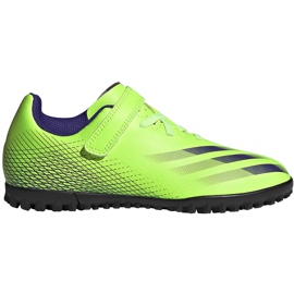 Chaussures de football Adidas X Ghosted.4 H&L Tf Junior vert FW9574 Chaussures de football Adidas X Ghosted.4 H&L Tf Junior vert FW9574