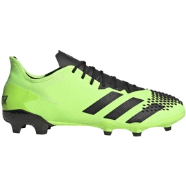 Chaussures de football adidas Predator 20.2 Fg vert et noir EH2932
