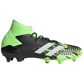 Chaussures de football adidas Predator Mutator 20.1 Fg noir et vert EH2892