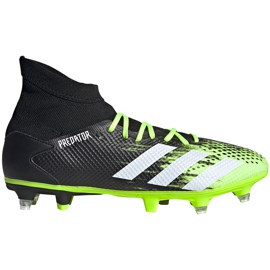 Chaussures de football adidas Predator 20.3 Sg noir et vert EH2904 multicolore le noir