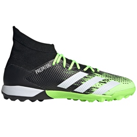 Chaussures de football adidas Predator 20.3 Tf noir et vert EH2912 le noir