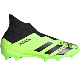 Adidas Predator 20.3 Ll Fg Junior chaussures de football vert-noir EH3019