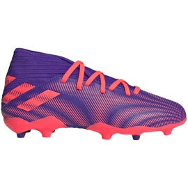 Chaussures de football adidas Nemeziz.3 Fg Junior violet EH0580
