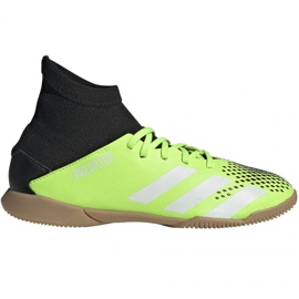 Adidas Predator 20.3 In Junior EH3028 chaussures de football multicolore vert Adidas Predator 20.3 In Junior EH3028 chaussures de football multicolore vert