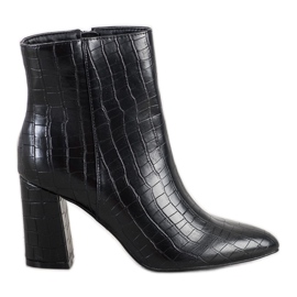 Goodin Bottes à imprimé serpent Spitz noir