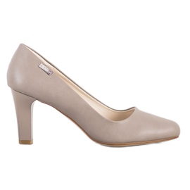 J. Star Escarpins décontractés à talons beige