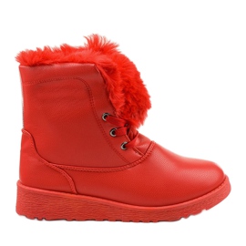 Bottes isolées rouges d'Inaleth