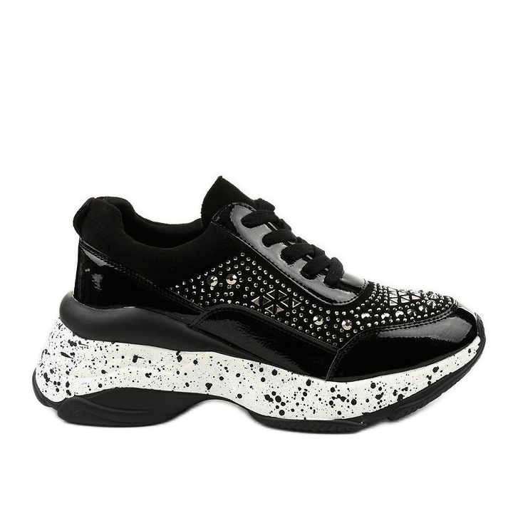 Baskets noires en éco-cuir-daim Quijor le noir