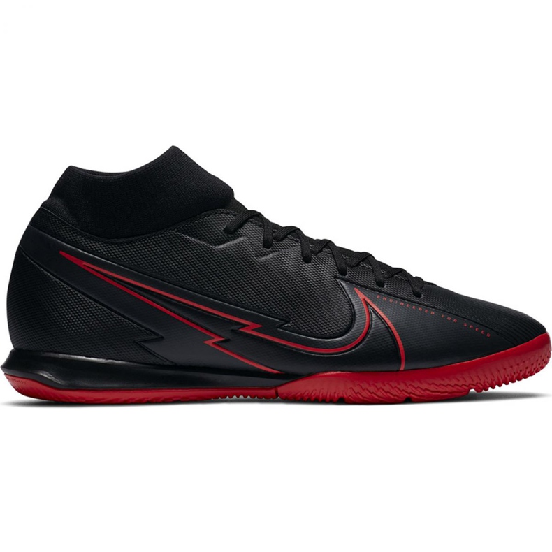 Chaussure de football Nike Mercurial Superfly 7 Academy Ic M AT7975 060 violet le noir