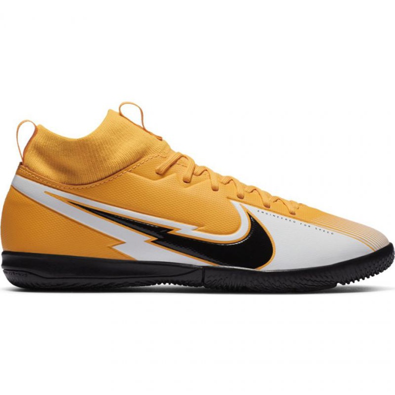 Nike Mercurial Superfly 7 Academy Ic Jr AT8135 801 chaussures de football jaune vert