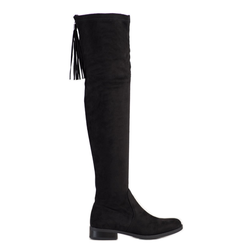 Forever Folie Cuissardes à franges le noir Forever Folie Cuissardes à franges le noir