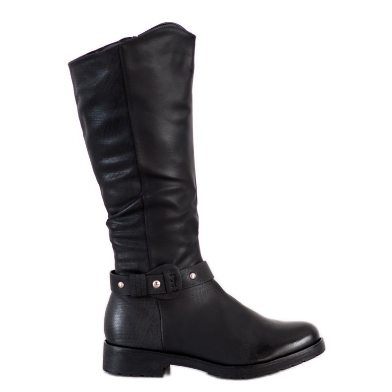 Bella Paris Bottes d'équitation noires le noir