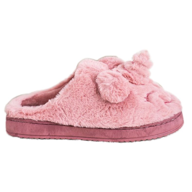 Bona Chaussons licorne femme rose Bona Chaussons licorne femme rose
