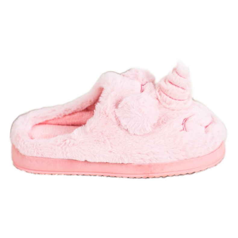 Bona Chaussons licorne femme rose Bona Chaussons licorne femme rose